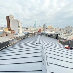 ワンルームマンション新築屋根雨樋工事・大阪府大阪市西成区の画像