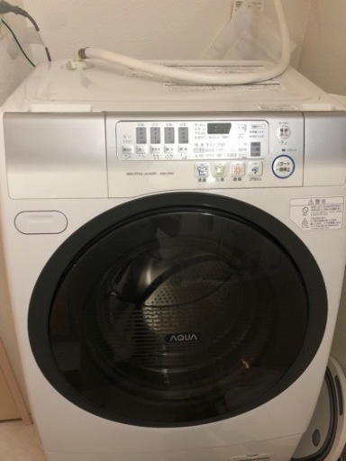ドラム式　洗濯乾燥機　AQUA AQW-D500-R(W)  右開き　使用中　使用に問題なし