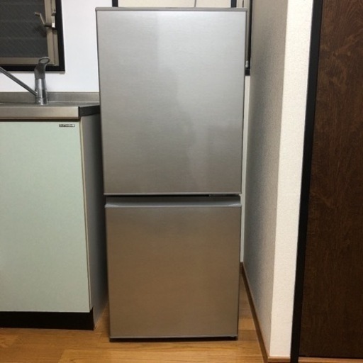 使用期間1年未満　アクア　AQUA１２６Ｌ２ドア冷蔵庫　AQR-13K(S)
