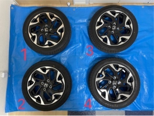 NBOXカスタム ターボ JF-3 純正ホイール タイヤ付き 4本セット