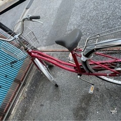 自転車 ジャンク サビあり カゴ破損あり ギアなし