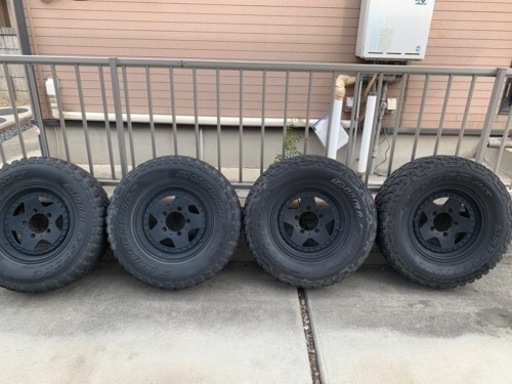 タイヤ　ホイールセット　ブリヂストンmt  235/75r15