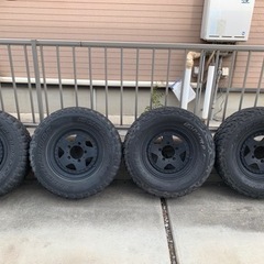 タイヤ　ホイールセット　ブリヂストンmt  235/75r15