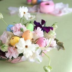 イースター・復活祭のアレンジメント　4月の体験レッスンの画像