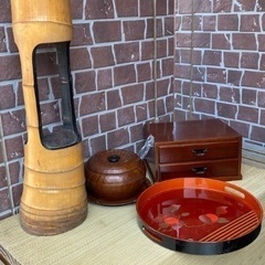 ◎お値下げしました♪☆お値下げ相談可♬早い者勝ち‼️ 茶道具纏めて朝鮮風炉袱紗帛紗ふくさ茶道具山道盆池坊薄板茶碗銅花瓶水注電熱器徳利引出抽斗水屋道具七事式桑香盆置物茶櫃華道根付竹花入蒔絵盆漆器煎茶道具古美術裏千家表千家お値下げ可早い者勝ち♪の画像