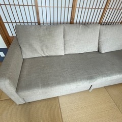 IKEA フリーヘーテン　ソファベッド　3人掛けソファベッドの画像