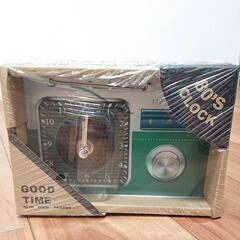 【新品】アンティークラジオ風置時計の画像