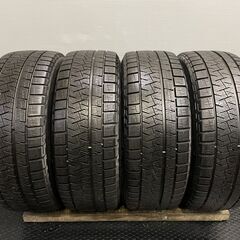 PIRELLI ICE ASIMMETRICO 215/55R17 17インチ スタッドレス 4本 2017年製 バリ溝 オデッセイ ヴェゼル ジューク等　(MTJ185)クレジットカード QRコード決済可能