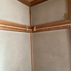 鴨居ハンガー掛け