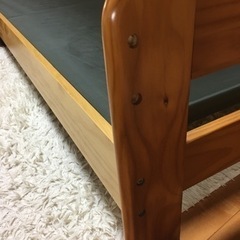 【お話中】組み立て　シングルベッド+マットの画像