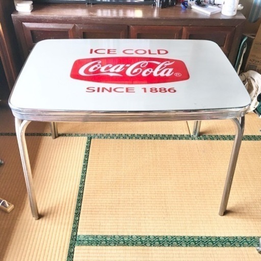 コカコーラ　ダイニングテーブル　ガラス　デスク　コレクション