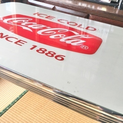 コカコーラ　ダイニングテーブル　ガラス　デスク　コレクション