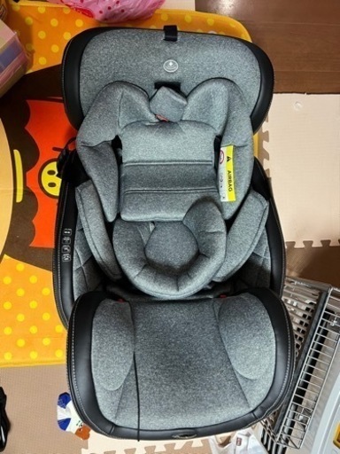 Grow Fit グレーデニム isofix 新生児 ( チャイルドシート ジュニアシート シートベルト固定 )