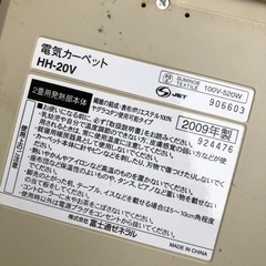 0317-063 ホットカーペットの画像