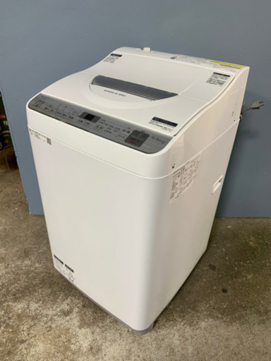 札幌市内配送無料 美品 19年製 SHARP シャープ 洗濯乾燥機 ES-TX5C-S 洗濯5.5kg/乾燥3.5kg 