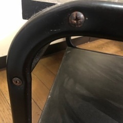 キャスター付き棚　黒の画像