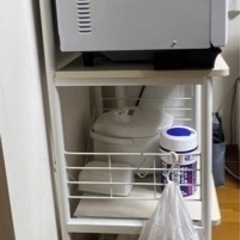 ニトリのレンジ台！　使用年数2年、無料をお譲りします！！の画像
