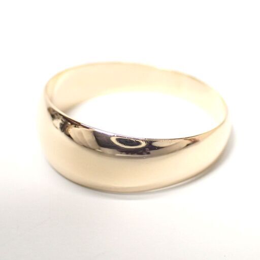 E363 K18 シンプルリング 甲丸 かまぼこ 4.9g 22号