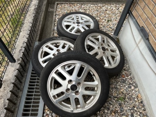 軽用‼️１５インチ偏平‼️.           ブリジストン　バリ山‼️.               ホイール付き　4本セット‼️