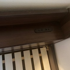 【無料で譲ります】セミダブルベッドフレームの画像