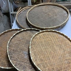 竹　カゴ　かご　ざる　古民家　古民具　レトロ　時代物　当時物