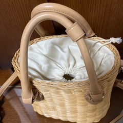 中古　かごバッグの画像