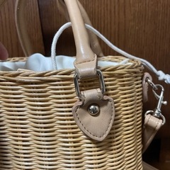 中古　かごバッグの画像