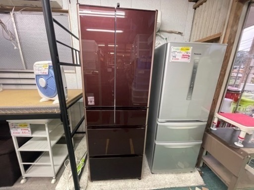 【リサイクルサービス八光　田上店　安心の3ヶ月保証　配達・設置OK】日立 R-XG4300H XT [冷蔵庫 XGシリーズ 真空チルド （430L・フレンチドア） 6ドア クリスタルブラウン]