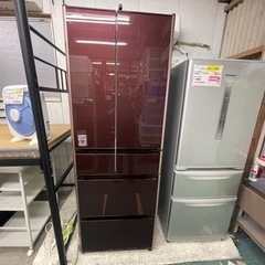 【リサイクルサービス八光　田上店　安心の3ヶ月保証　配達・設置OK】日立 R-XG4300H XT [冷蔵庫 XGシリーズ 真空チルド （430L・フレンチドア） 6ドア クリスタルブラウン]の画像