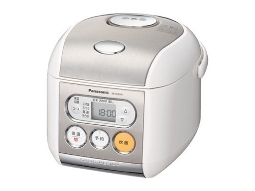 2013年製 パナソニック 3合 炊飯器 SR-MZ051-W