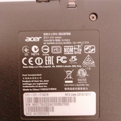 ノートパソコン　acer(DVDドライブ付)の画像