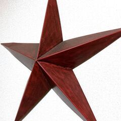 スターオブジェ　壁掛け用飾り　赤　インテリア