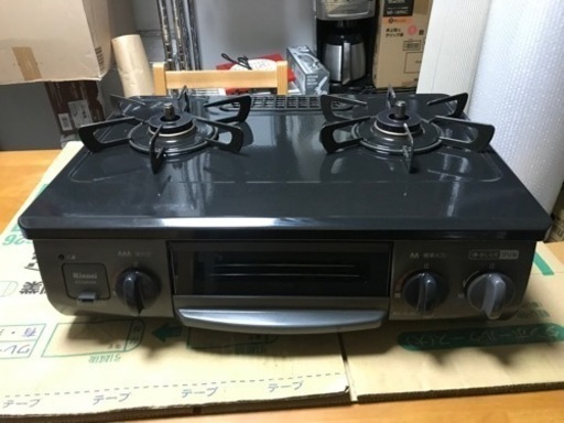 値下げ【清掃済】リンナイ  都市ガス　ガステーブル　KG34NBKL  2020年製