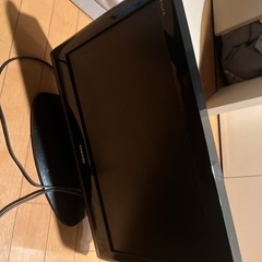 TOSHIBAのREGZAの19インチのテレビの画像