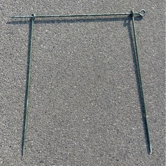 ロープ止め　キャンプ用に塗装しています