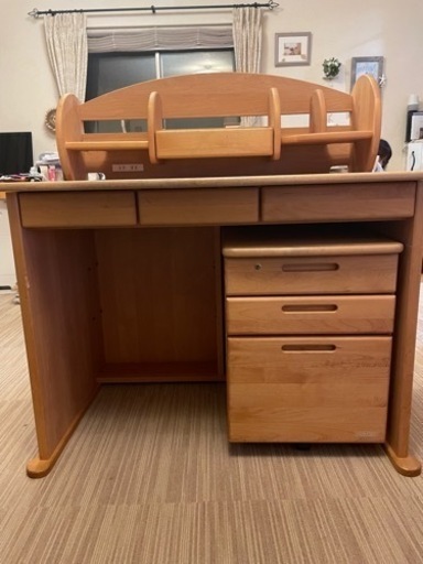 堀田木工所　学習机セット　自然塗装　日本製