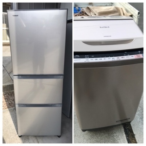 名古屋市近郊配送無料キャンペーン中【新生活応援】冷蔵庫・洗濯機セット　TOSHIBA \u0026HITACHI