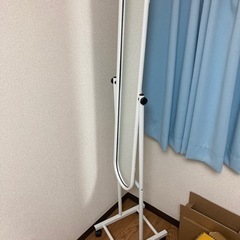 全身鏡 白フレーム