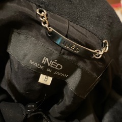 【INED】テーラードジャケット 黒 ベロアの画像