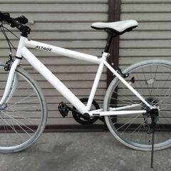 ALTAAGE クロスバイク ホワイト 6段変速 クロスバイク ALTAGE 26インチ 6段変速 ホワイト 配送無料