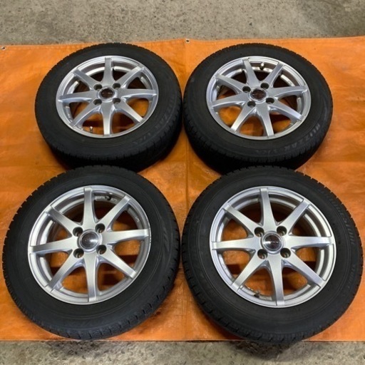 🌈165/65R14 4~6分山スタッドレス、アルミセット