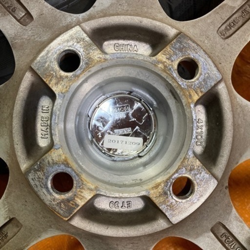 ?165/65R14 4~6分山スタッドレス、アルミセット