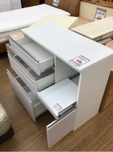 KO-66【ご来店頂ける方限定】ニトリ　アルミナ2 キッチンカウンター　白