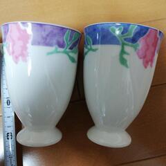 花柄カップ　5個セットの画像