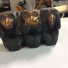 リサイクルショップどりーむ荒田店　1030　貯金箱　見ざる聞かざ...