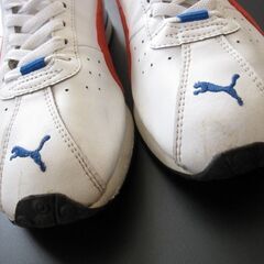 【PUMA プーマ　スニーカー】クレモナ ホワイト×レッド US-9の画像