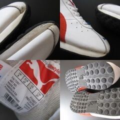 【PUMA プーマ　スニーカー】クレモナ ホワイト×レッド US-9の画像