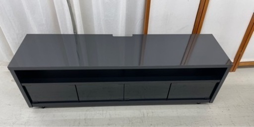 GM108☆＼今月限定！家具SALE！！／☆【中古美品】HAMILEX TV-HT1400B テレビボード　幅140　ブラック　黒　リ