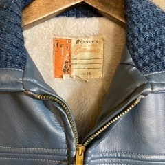 レザージャケット／革ジャン・ペニーズ・古着・レディースＳぐらい[引き取り限定]の画像