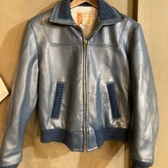 レザージャケット／革ジャン・ペニーズ・古着・レディースＳぐらい[...
